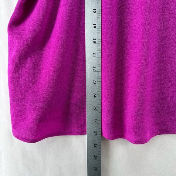 Tyche Tank Top Womens Sz L V-Neck Adjustable Strap Racerback Flowy Cami Fuchsia - Picture 10 of 10